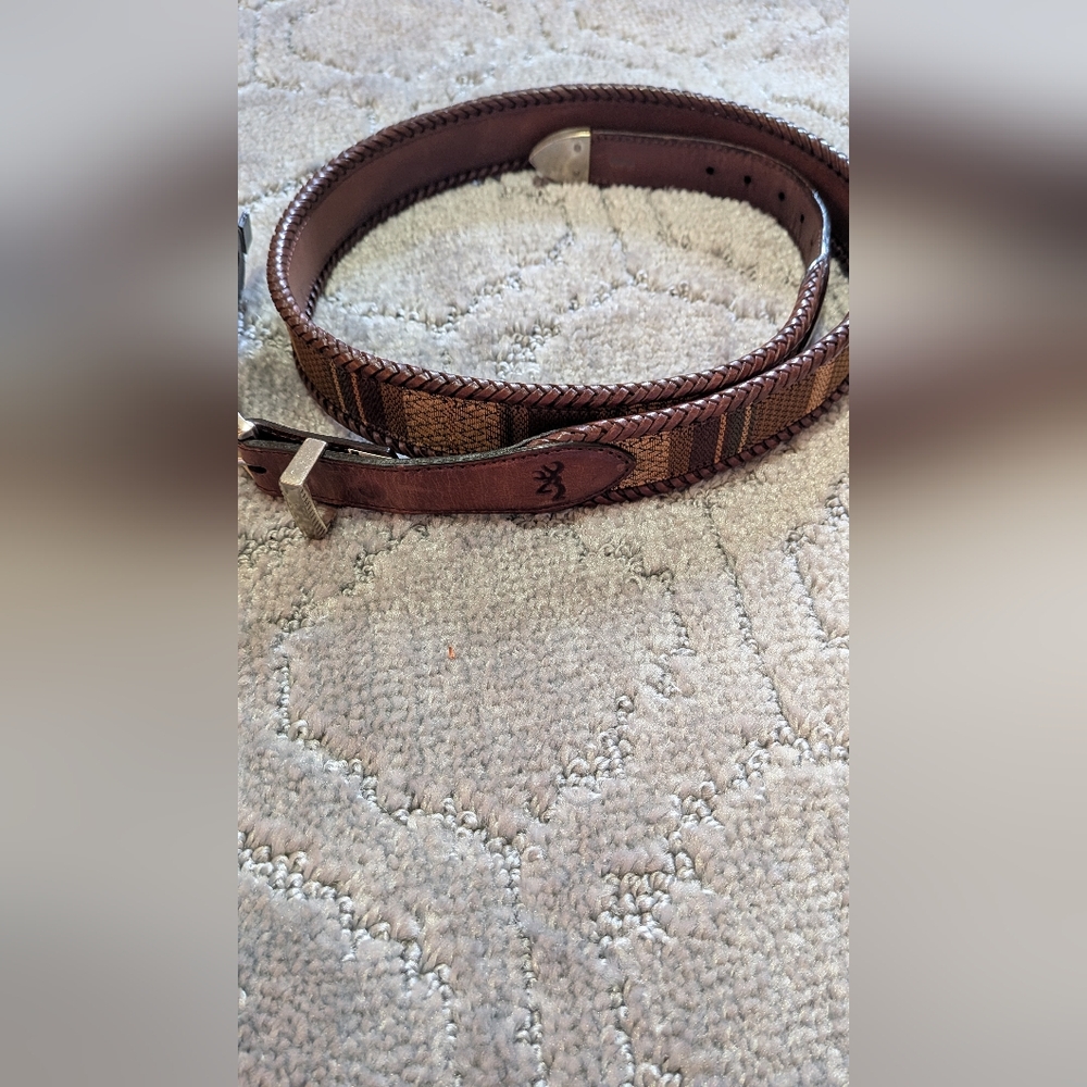 Browning Brown Leather Belt